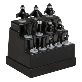 Sealey AK9912 Router Bit Set 1/4" Shank 12pc