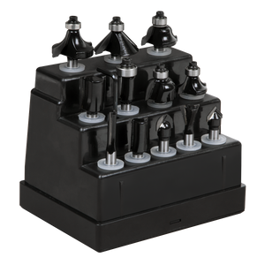 Sealey AK9912 Router Bit Set 1/4" Shank 12pc