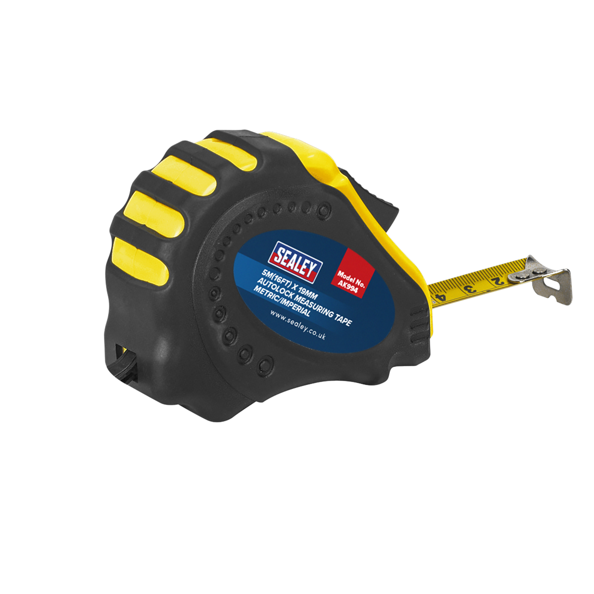 Sealey AK994 Metric/Imperial Auto Lock Tape Measure 5m(16ft) x 19mm - additional view 2