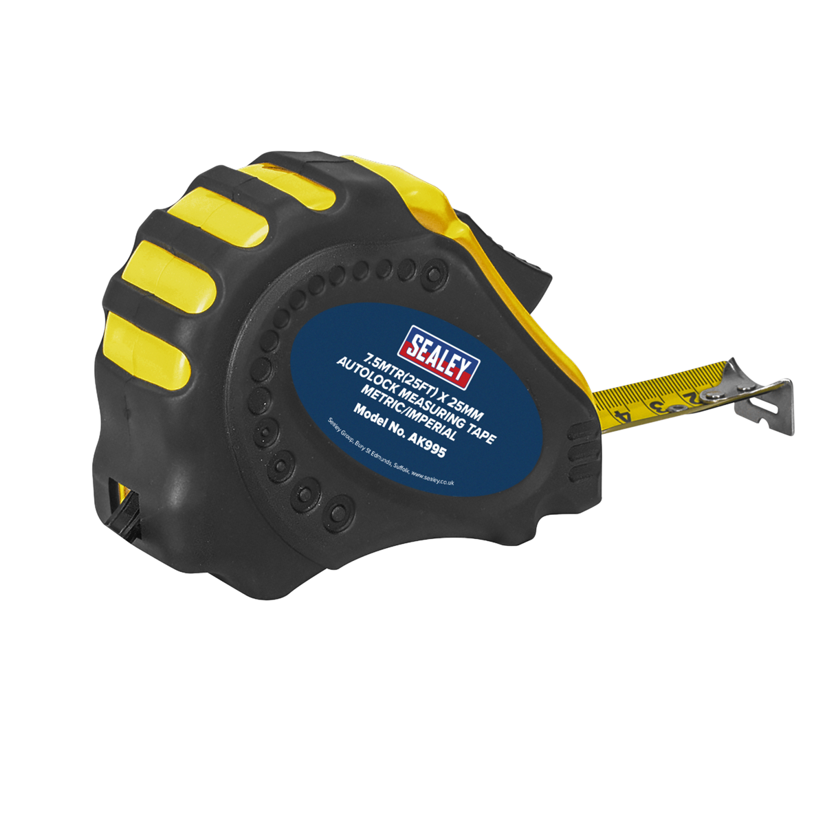 Sealey AK995 Metric/Imperial Auto Lock Tape Measure 7.5m(25ft) x 25mm - additional view 2