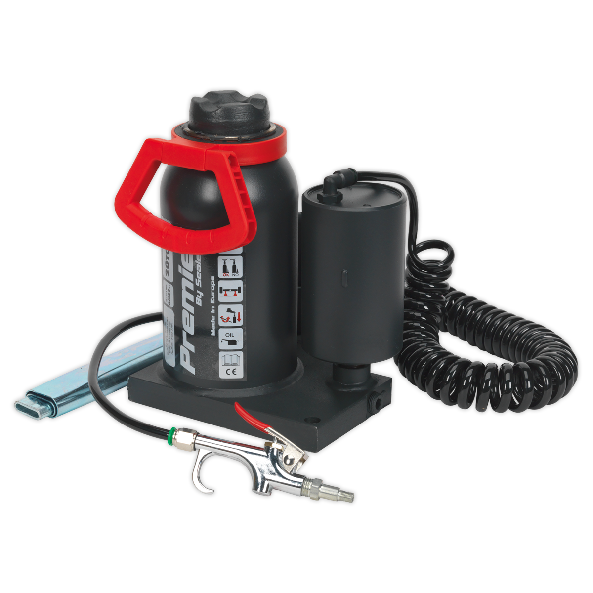 Sealey AM20 Premier Manual/Air Hydraulic Bottle Jack 20 Tonne