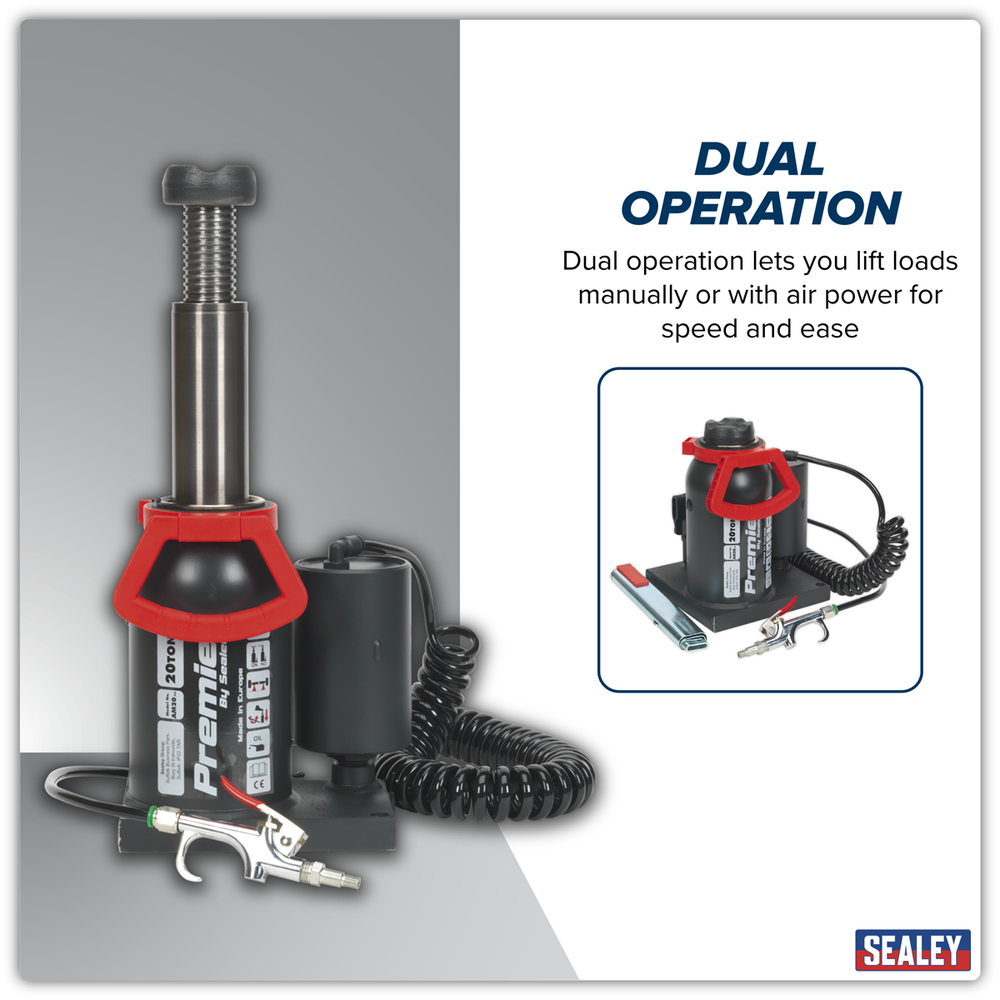 Sealey AM20 Premier Manual/Air Hydraulic Bottle Jack 20 Tonne - additional view 13