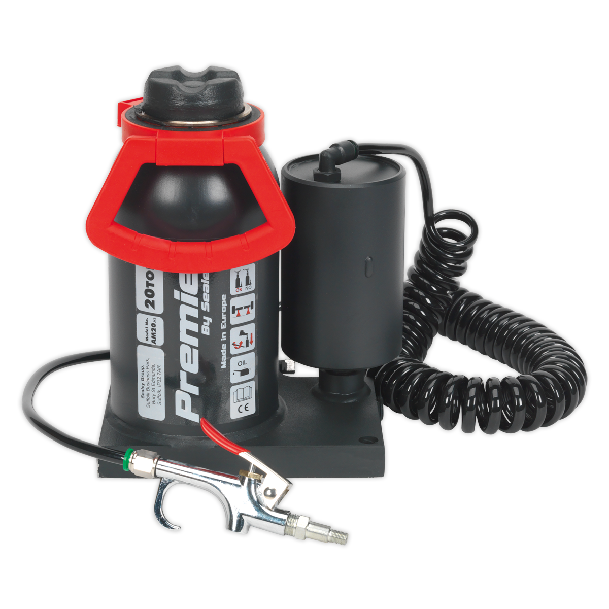 Sealey AM20 Premier Manual/Air Hydraulic Bottle Jack 20 Tonne - additional view 4