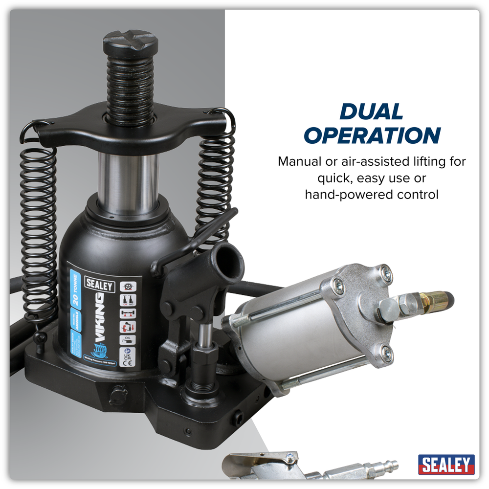 Sealey AM20SLE Viking Manual/Air Hydraulic Bottle Jack 20 Tonne - additional view 5