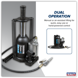 Sealey AM20S Viking Manual/Air Hydraulic Bottle Jack 20 Tonne - additional view 4