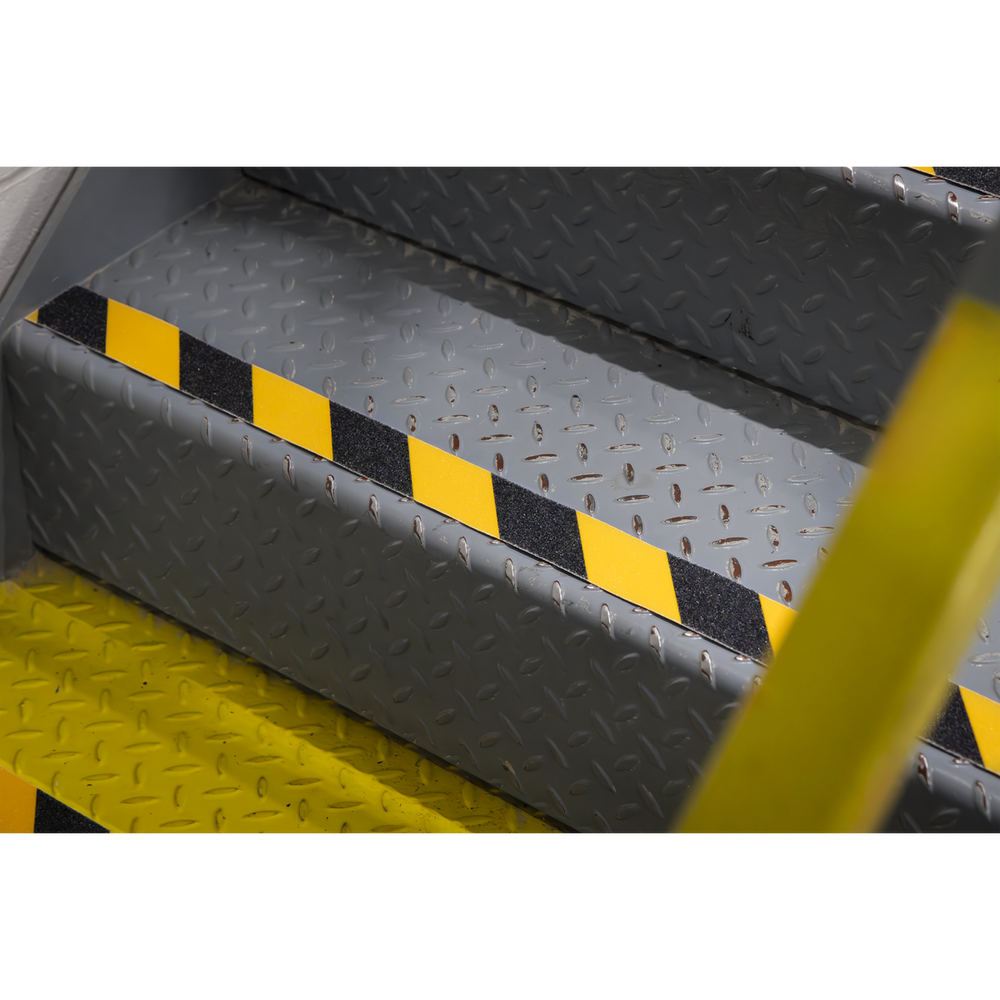 Sealey ANTBY18 Self-Adhesive Anti-Slip Tape 50mm x 18m - Black & Yellow - additional view 4