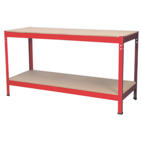 Sealey AP1535 Steel Workbench with Wooden Top 1.53m