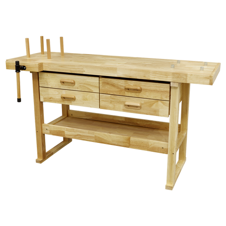 Sealey AP1640 Woodworking Bench with 4 Drawers