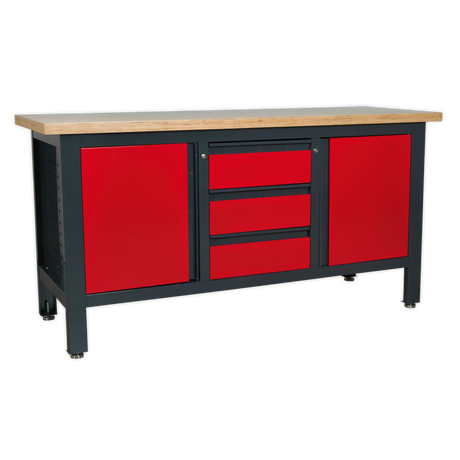 Sealey AP1905C Workbench with 3 Drawers & 2 Cupboards
