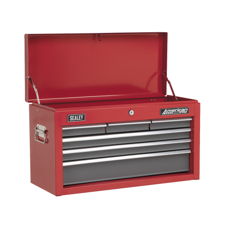 Sealey AP2201BB American PRO® Topchest 6 Drawer - Red/Grey