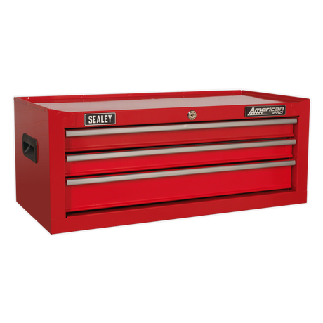 Sealey AP223 American PRO® Mid-Box Tool Chest 3 Drawer - Red