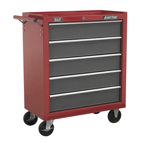 Sealey AP22505BB American PRO® Rollcab 5 Drawer - Red/Grey