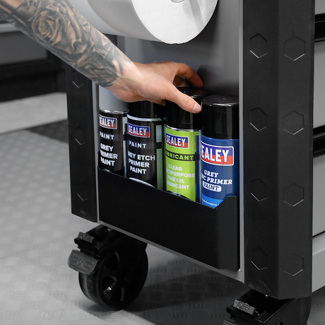 Sealey AP266G Superline Pro® Tool Trolley 6 Drawer - Grey - additional view 2