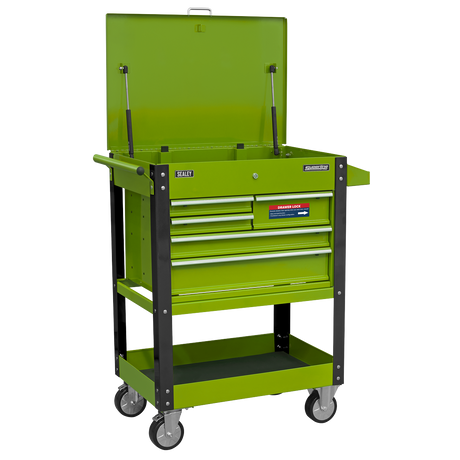 Sealey AP890MHV Superline PRO® Heavy-Duty Mobile Tool & Parts Trolley with 5 Drawers and Lockable Top - additional view 2