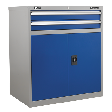 Sealey API8810 Premier Industrial™ Industrial Cabinet with 2 Drawers & 1 Shelf
