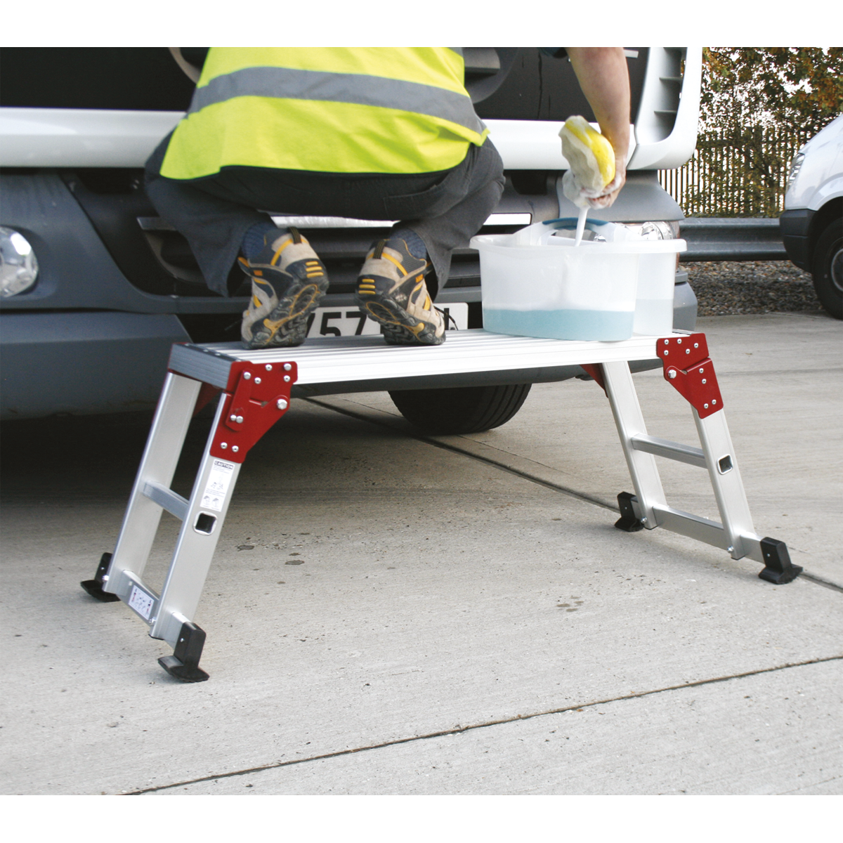 Sealey APS2 Aluminium 2-Tread Folding Platform - EN 131-4 - additional view 10