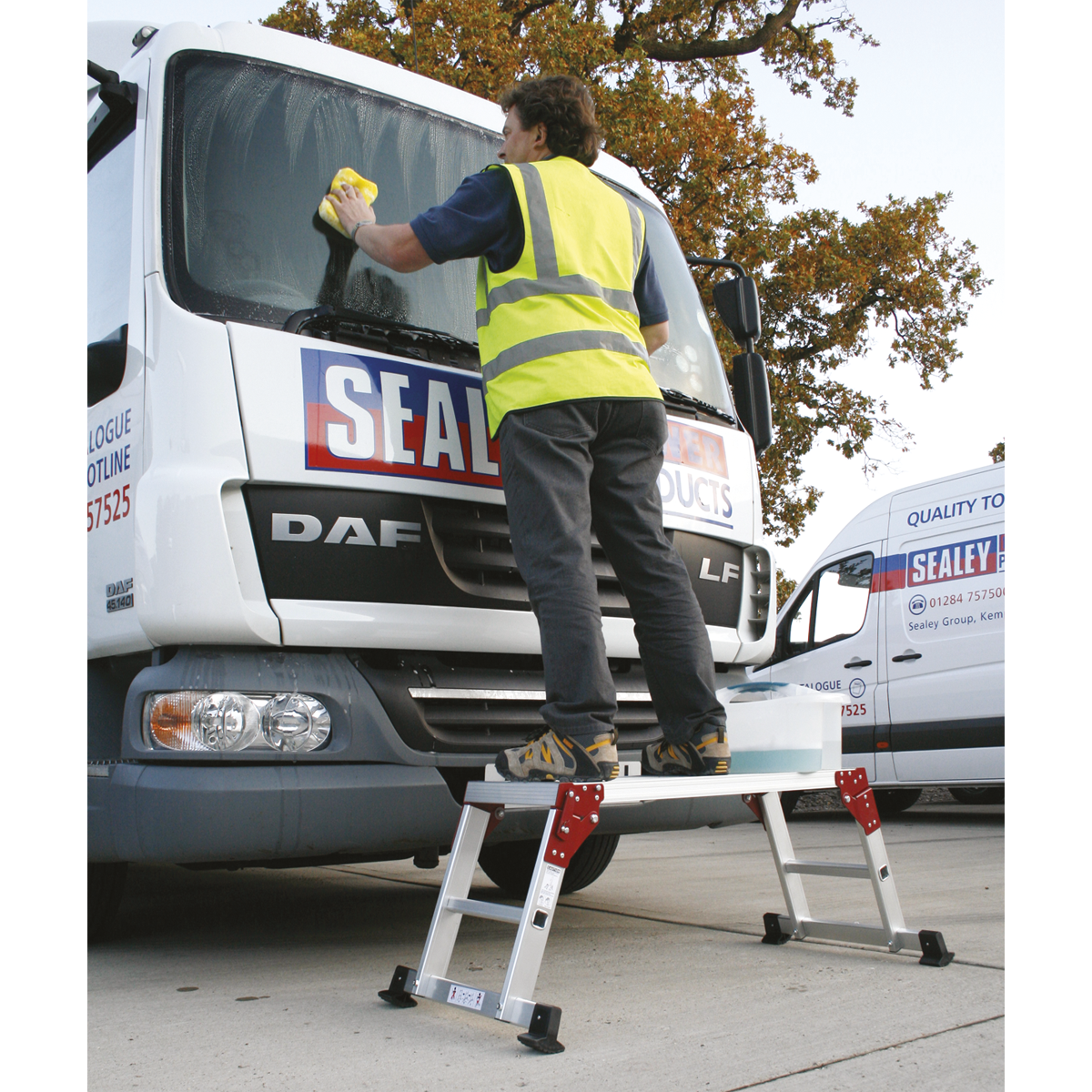 Sealey APS2 Aluminium 2-Tread Folding Platform - EN 131-4 - additional view 8