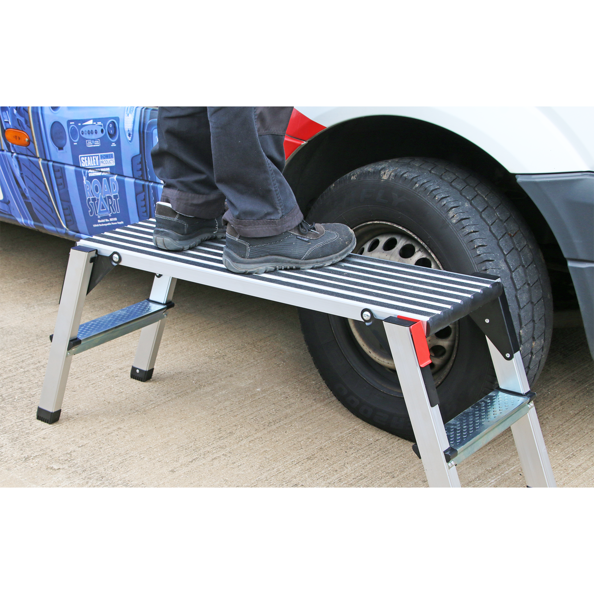 Sealey APS2 Aluminium 2-Tread Folding Platform - EN 131-4 - additional view 6