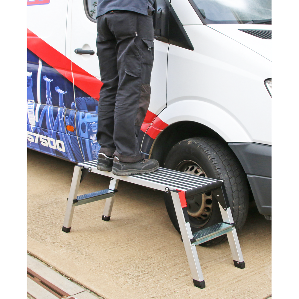 Sealey APS2 Aluminium 2-Tread Folding Platform - EN 131-4 - additional view 5