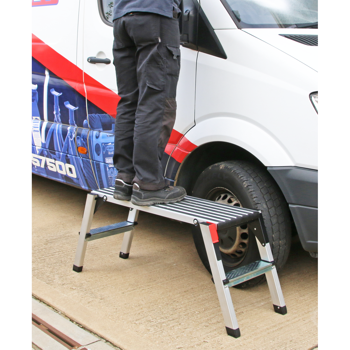 Sealey APS2 Aluminium 2-Tread Folding Platform - EN 131-4 - additional view 5