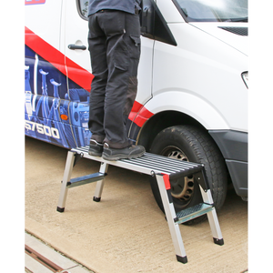 Sealey APS2 Aluminium 2-Tread Folding Platform - EN 131-4 - additional view 5
