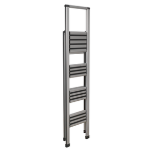 Sealey APSL4 Aluminium Professional Folding Step Ladder 4-Step 150kg Capacity - EN 1483 - additional view 2
