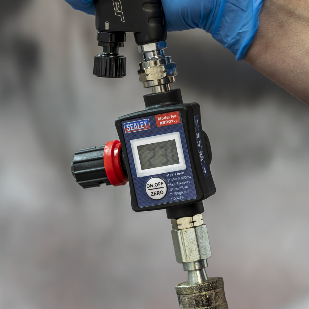 Sealey ARD01 On-Gun Digital Pressure Regulator/Gauge - additional view 7
