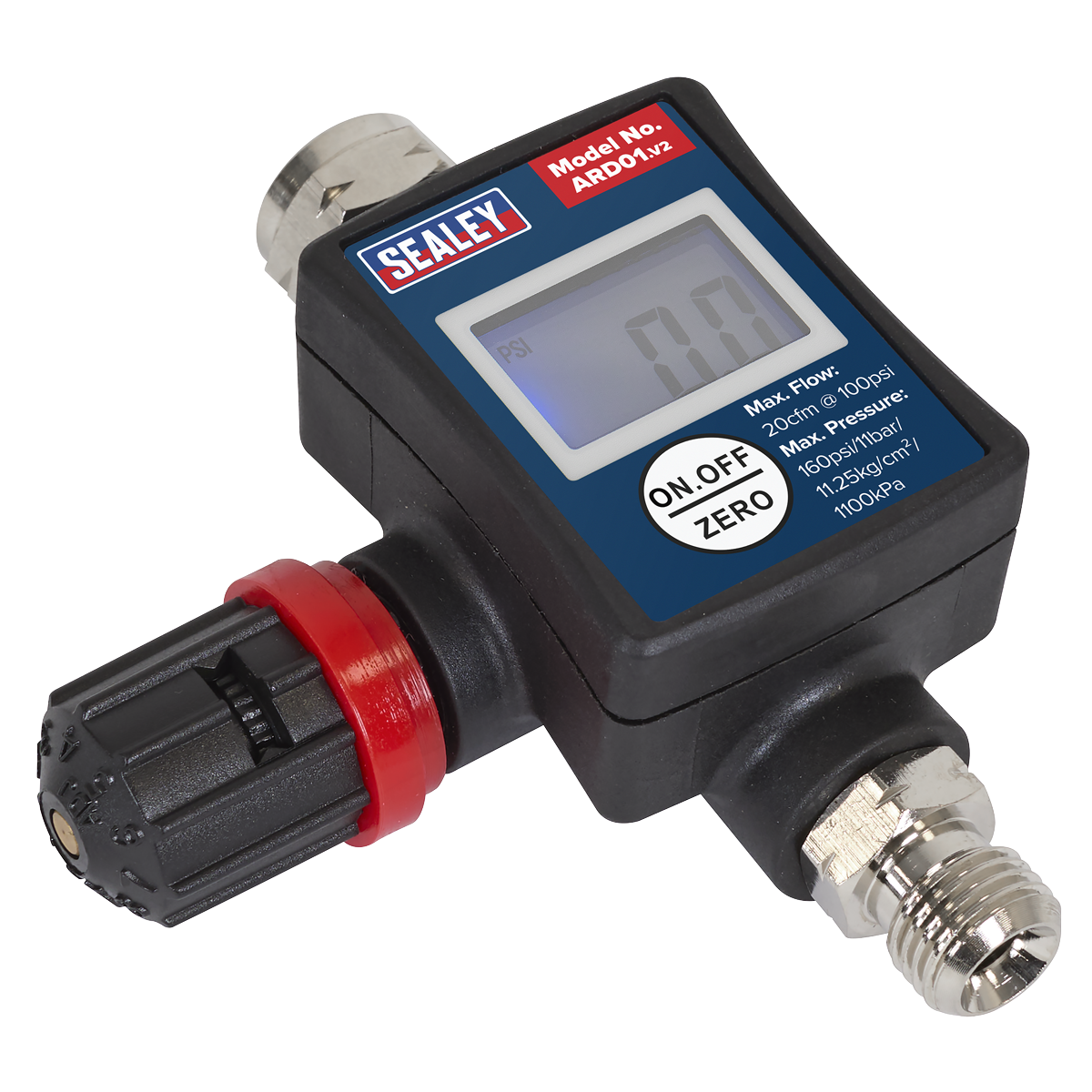 Sealey ARD01 On-Gun Digital Pressure Regulator/Gauge - additional view 2