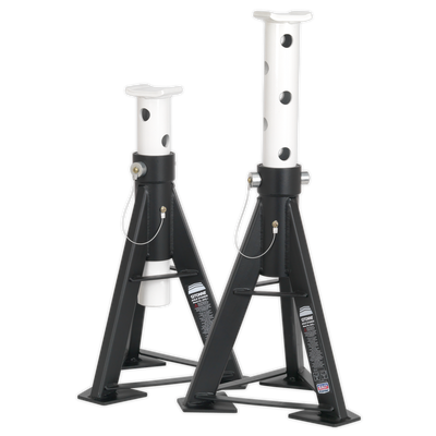Sealey AS12 Premier Axle Stands (Pair) 12 Tonne Capacity per Stand High Level