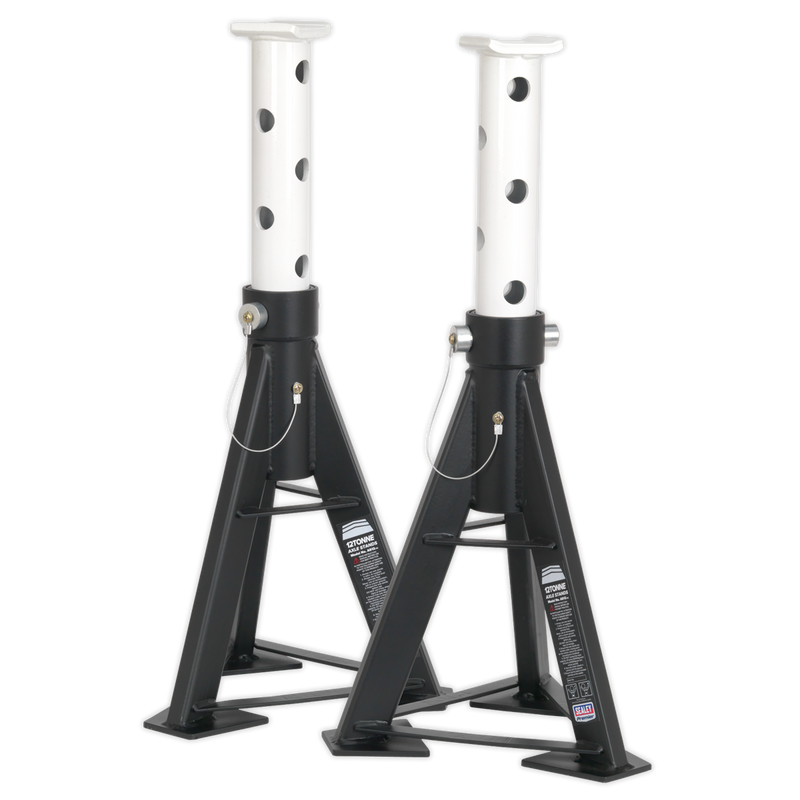 Sealey AS12 Premier Axle Stands (Pair) 12 Tonne Capacity per Stand High Level - additional view 2