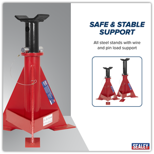 Sealey AS15000 Axle Stands (Pair) 15 Tonne Capacity per Stand - additional view 4