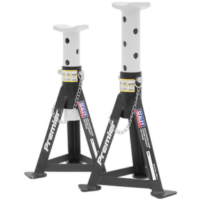 Sealey AS3 Premier Axle Stands (Pair) 3 Tonne Capacity per Stand - White