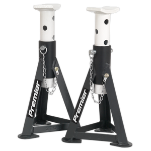 Sealey AS3 Premier Axle Stands (Pair) 3 Tonne Capacity per Stand - White - additional view 8