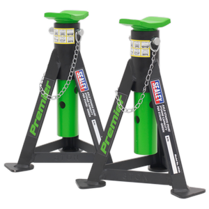 Sealey AS3G Premier Axle Stands (Pair) 3 Tonne Capacity per Stand - Green - additional view 4