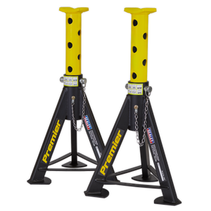 Sealey AS6Y Premier Axle Stands (Pair) 6 Tonne Capacity per Stand - Yellow - additional view 4