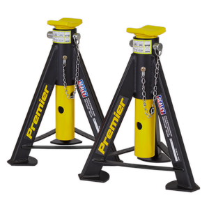Sealey AS6Y Premier Axle Stands (Pair) 6 Tonne Capacity per Stand - Yellow - additional view 2