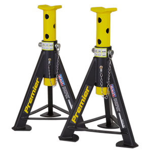 Sealey AS6Y Premier Axle Stands (Pair) 6 Tonne Capacity per Stand - Yellow - additional view 3