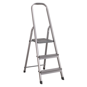 Sealey ASL3S Step Ladder 3-Tread Aluminium - EN 131