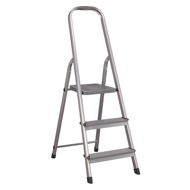 Sealey ASL3S Step Ladder 3-Tread Aluminium - EN 131