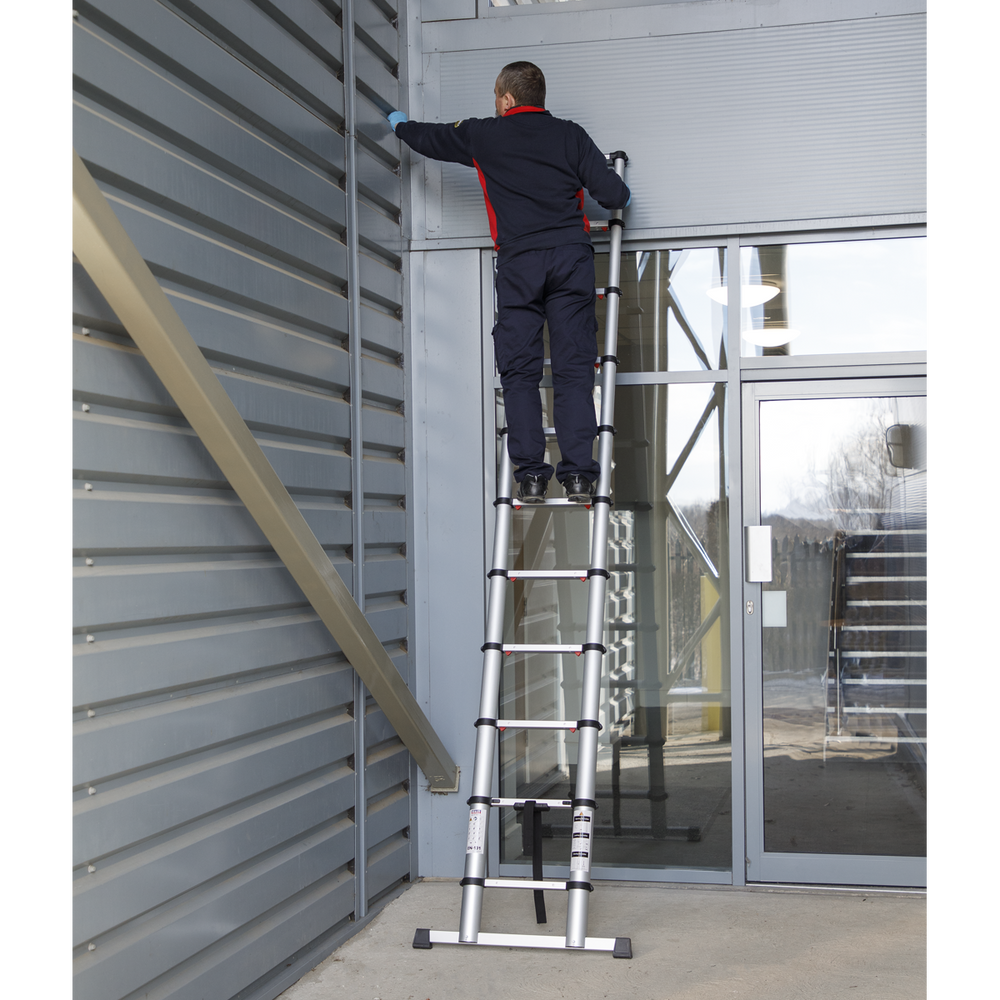 Sealey ATL11 Aluminium Professional Telescopic Ladder 11-Tread - EN 131 - additional view 2