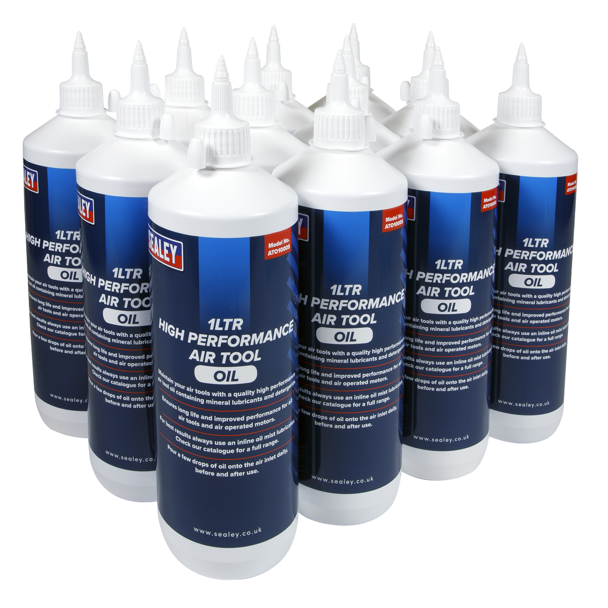 Sealey ATO/1000 Air Tool Oil 1L - Pack of 12