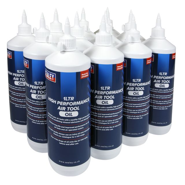 Sealey ATO/1000 Air Tool Oil 1L - Pack of 12