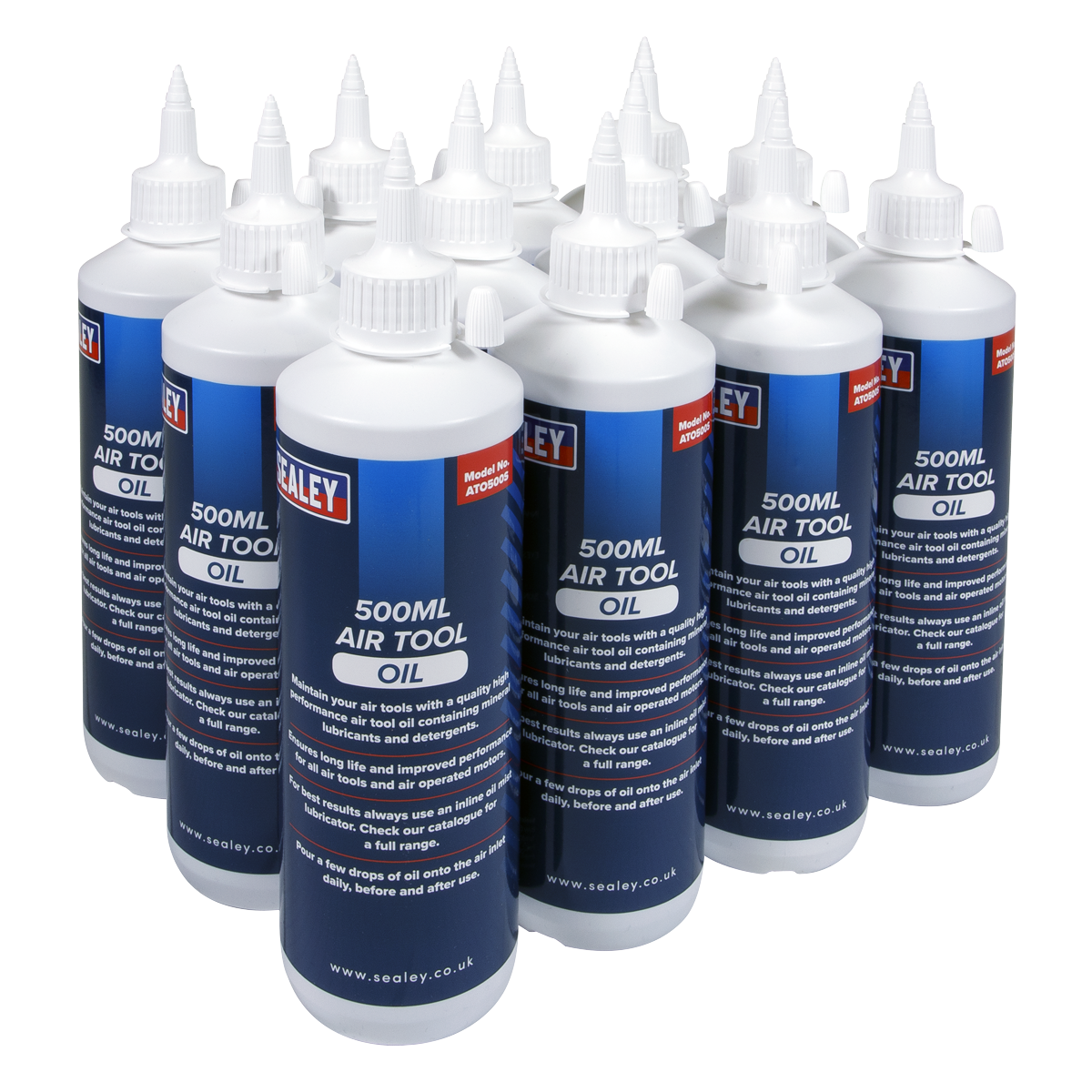 Sealey ATO/500 Air Tool Oil 500ml - Pack of 12
