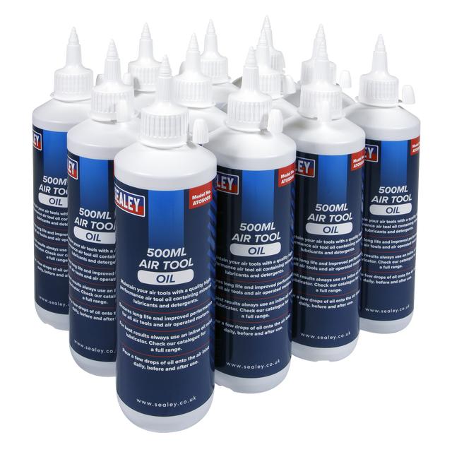 Sealey ATO/500 Air Tool Oil 500ml - Pack of 12