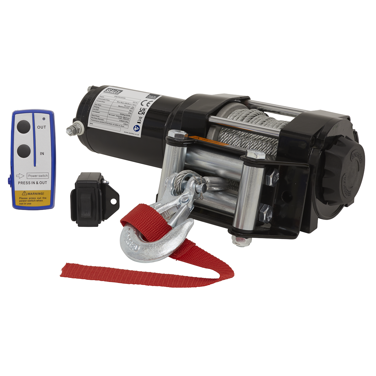 Sealey ATV1000W ATV Winch 1000kg Line Pull 12V - additional view 4