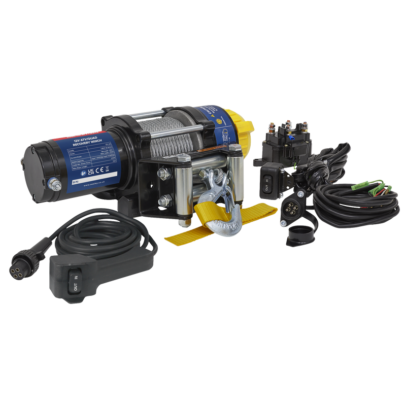 Sealey ATV1135 ATV/Quad Recovery Winch 1135kg (2500lb) Line Pull 12V - additional view 6