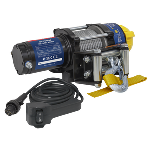 Sealey ATV1135 ATV/Quad Recovery Winch 1135kg (2500lb) Line Pull 12V