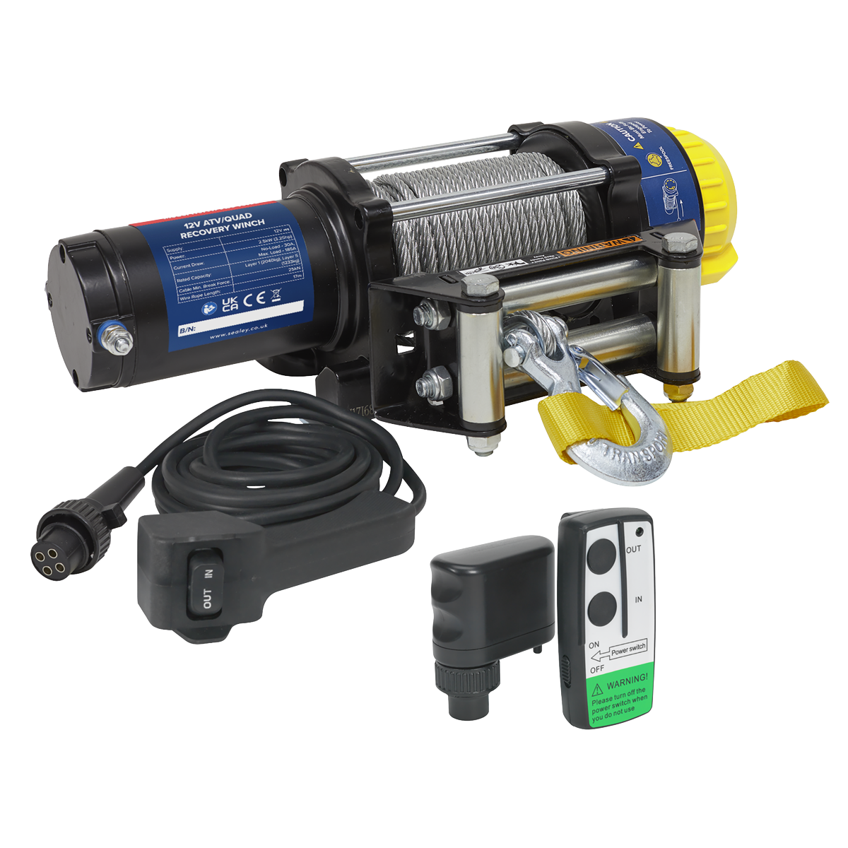 Sealey ATV2040KIT Wireless Winch ATV2040 Combo Kit