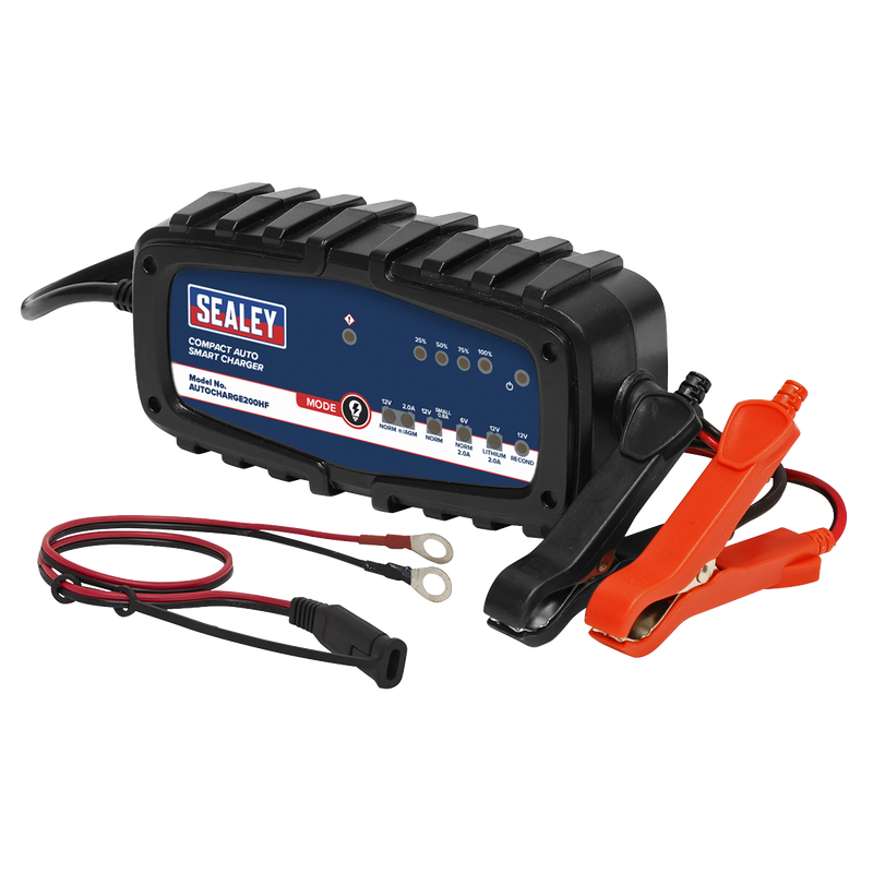 Sealey AUTOCHARGE200HF 6/12V Compact Auto Smart Charger & Maintainer 2A - additional view 2