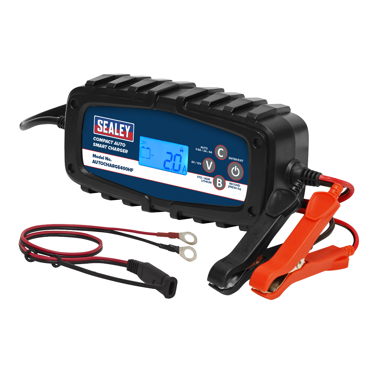 Sealey AUTOCHARGE400HF 6/12V Compact Auto Smart Charger & Maintainer 4A - additional view 2